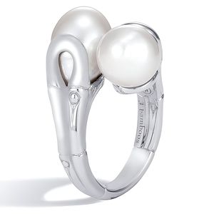 John Hardy Bamboo Bi-Pearl Ring
